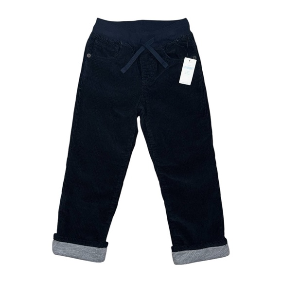 NWT GAP Jersey Lined Corduroy Pants 5 Navy Blue